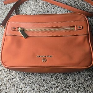 Michael Kors Orange Jet Set Charm Large Crossbody Bag